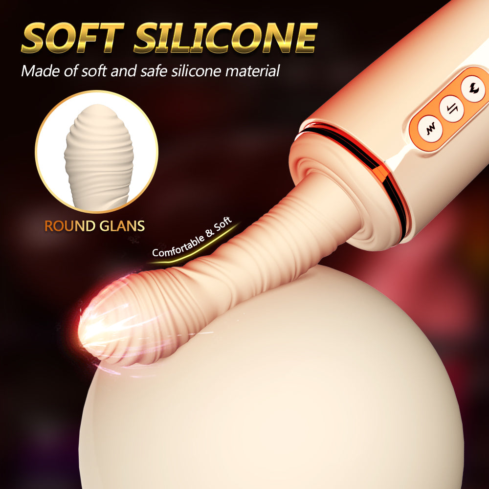 Smart Thrusting & Vibrating Dildo | 7 Vibration Modes · 7 Thrusting Modes · Adjustable Stand