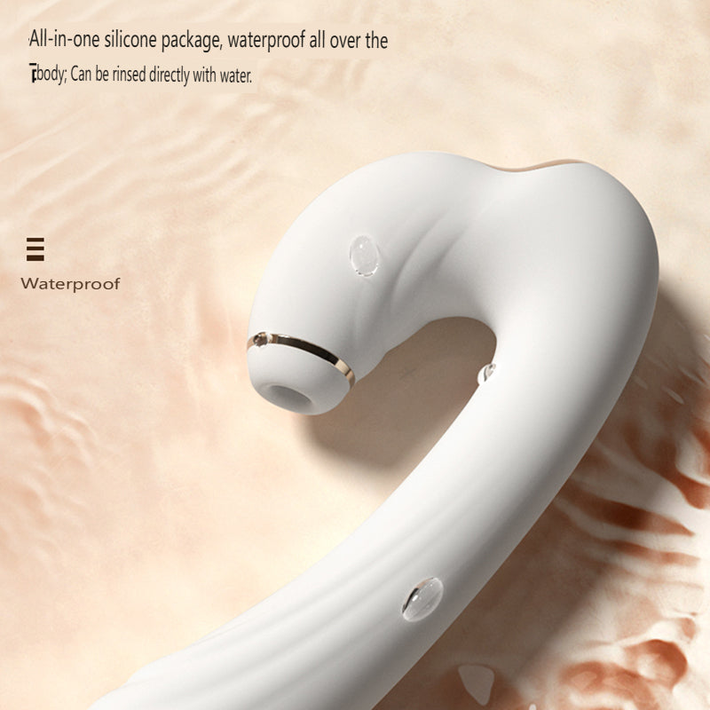 Triple Pulse Suction Vibrator for G-Spot & Clitoris Stimulation - 12cm Insertable, Narrow Waist Design, 7 Vibration Modes Adult Toy for Women