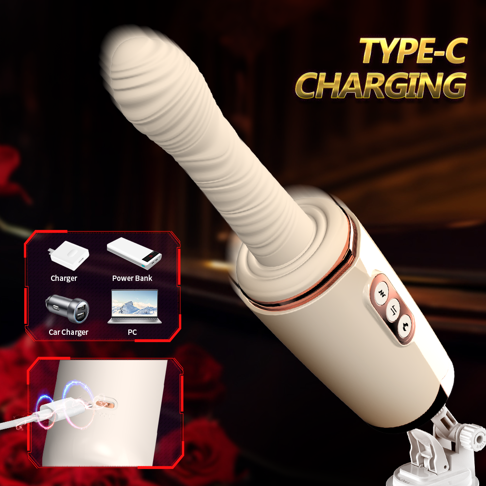 Smart Thrusting & Vibrating Dildo | 7 Vibration Modes · 7 Thrusting Modes · Adjustable Stand