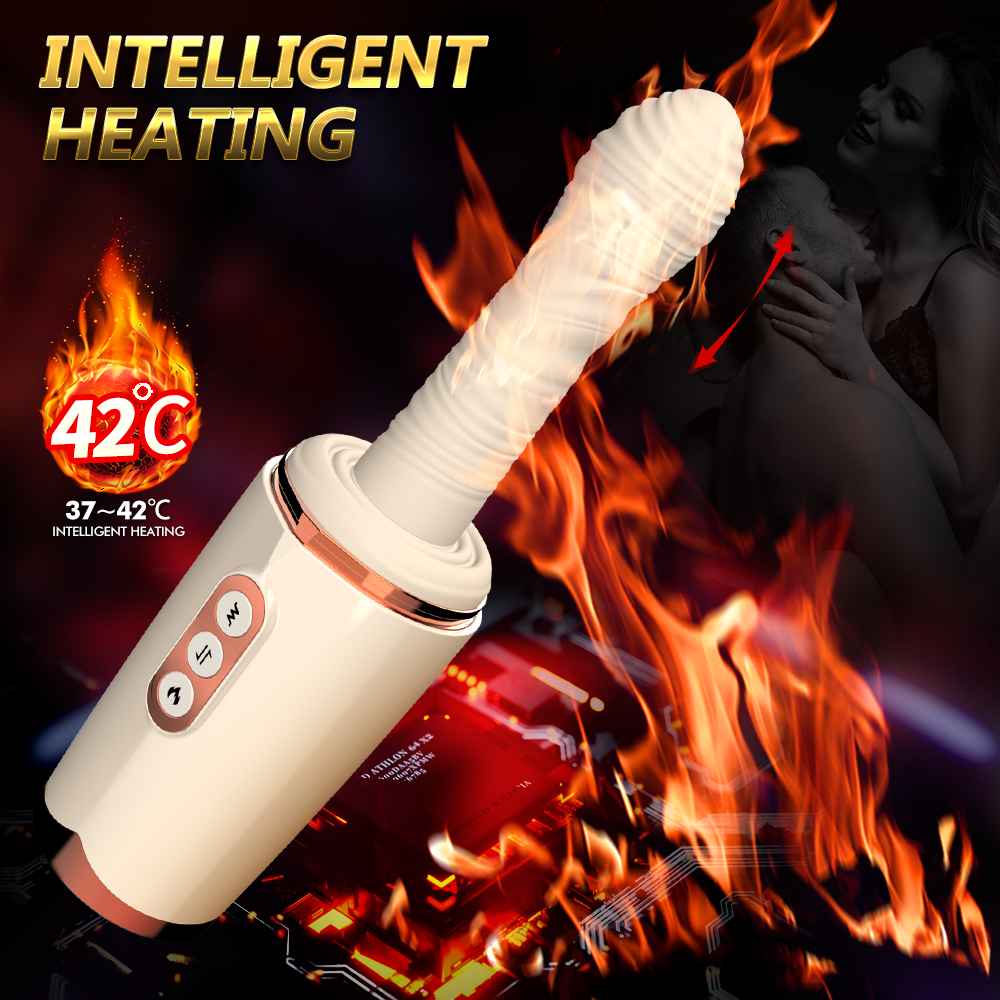 Smart Thrusting & Vibrating Dildo | 7 Vibration Modes · 7 Thrusting Modes · Adjustable Stand