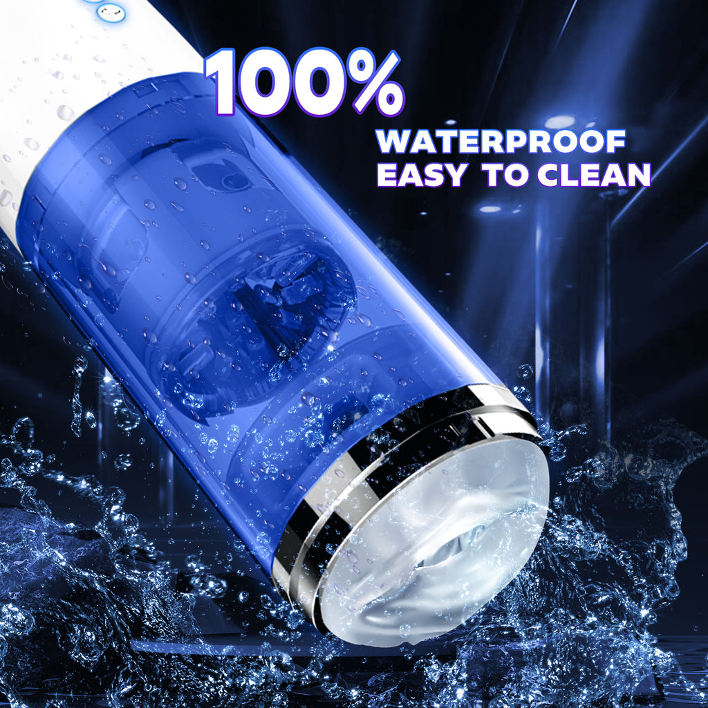 Automatic Male Masturbator Cup – 5 Thrusting & Rotating Modes, 10 Vibration Patterns, Detachable Sleeve