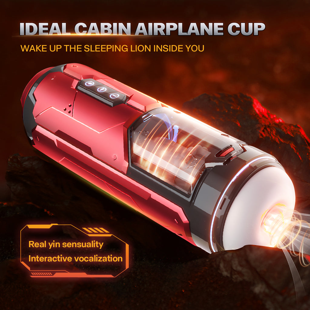 Automatic Suction Masturbator Cup | One-Button Climax + Headphone Voice + USB Rechargeable