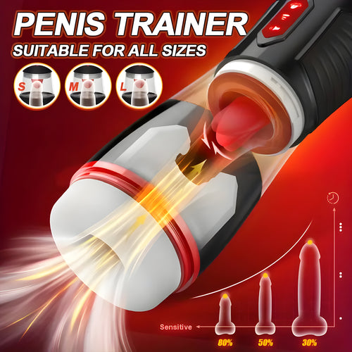 Automatic Suction Masturbator Cup | One-Button Climax + Headphone Voice + USB Rechargeable