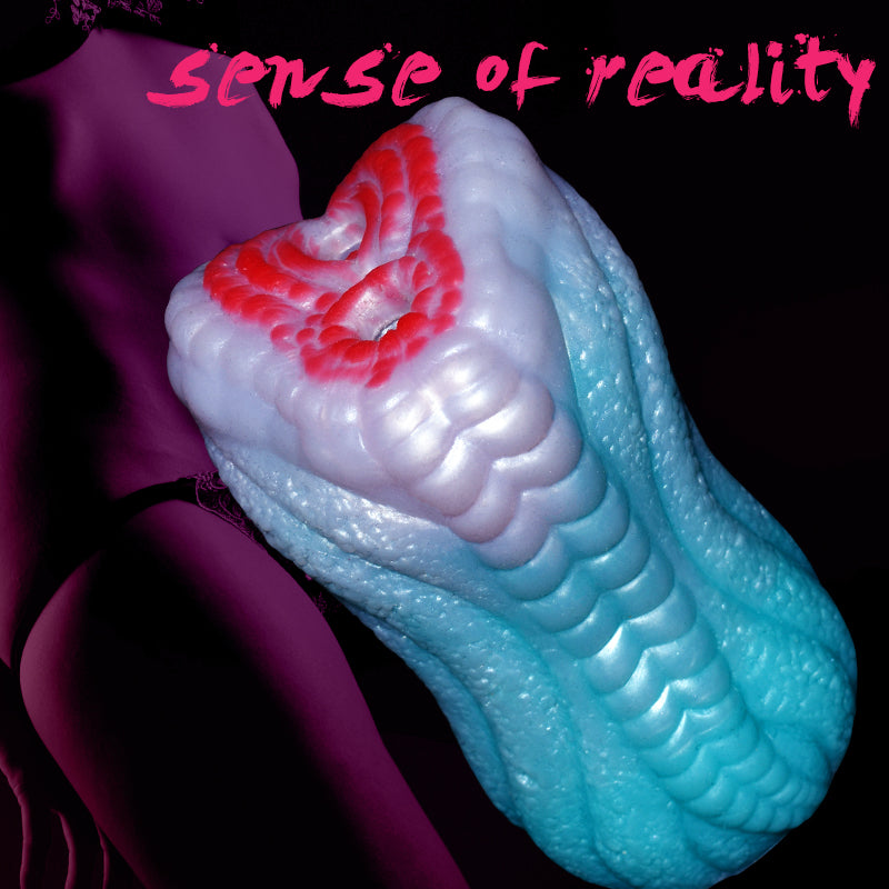 Realistic Dual-Channel Male Masturbator Sleeve - 16cm/63.38in, 604g, Easy to Clean Adult Sex Toy for Men