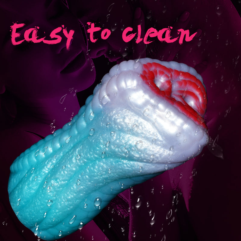 Realistic Dual-Channel Male Masturbator Sleeve - 16cm/63.38in, 604g, Easy to Clean Adult Sex Toy for Men